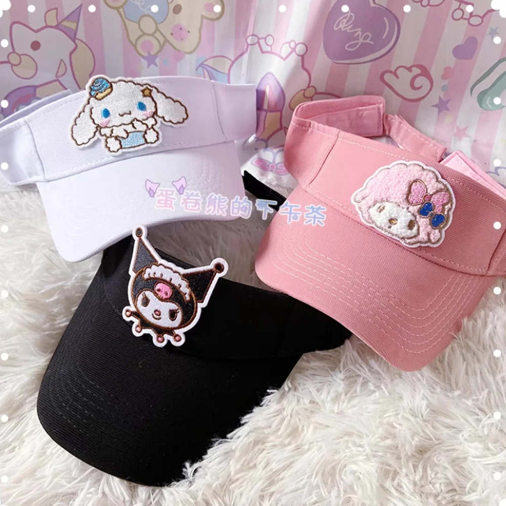 

Летняя Солнцезащитная женская шляпа Kawaiyi Hello Kitty с защитой от ультрафиолета, уличные пляжные солнцезащитные шляпы, универсальная шляпа в подарок