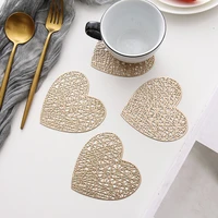126pcs drink cup coasters glasses kitchen mat pvc placemat hot pad table placemats dining table mat heat insulation non slip