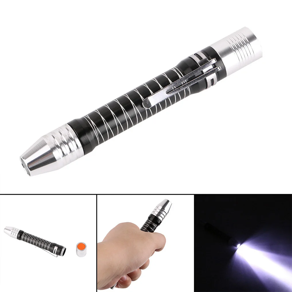 

Tactical Pen LED Emergency Flashlights Wear-resistant with Holder ILluminated Waterproof Design Collectibles Outdoor Equipment