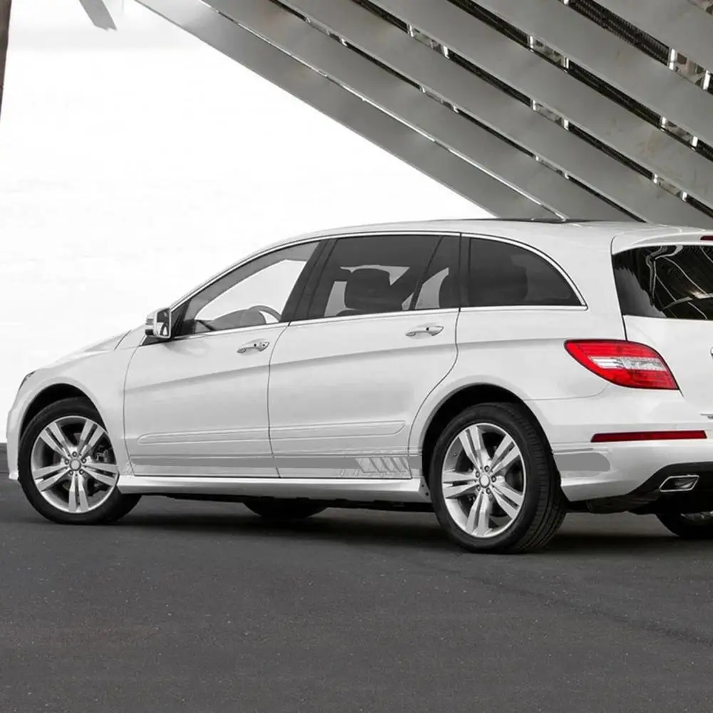 

Автомобильная наклейка «сделай сам» без остатков, Виниловая наклейка на дверь и боковую юбку, гоночные наклейки, аксессуары для автотюнинга