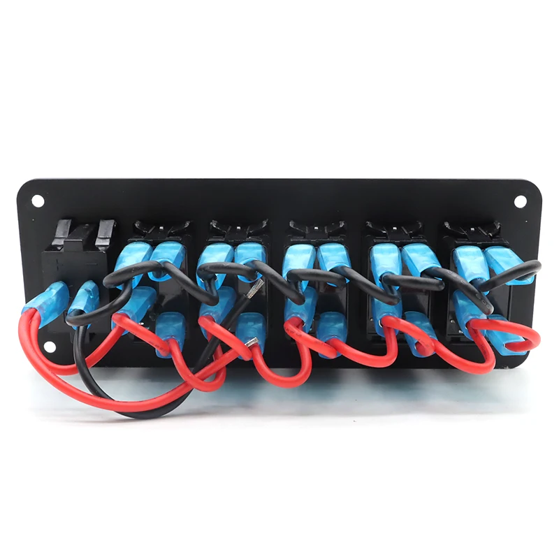 Водонепроницаемая панель переключателя 5 клавиш с цифровым вольтметром двойным