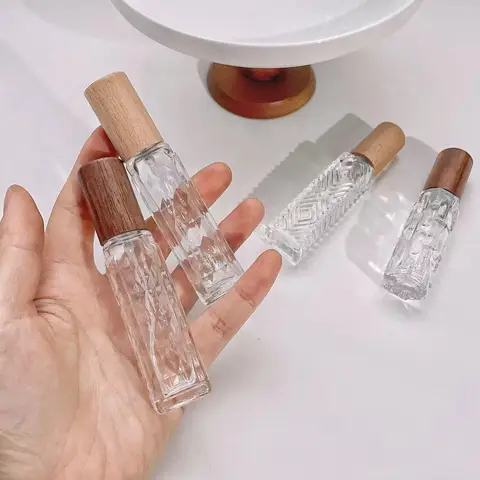 Миниатюрные стеклянные распылители для духов ZHUXAOWAN, 10 мл, 12 мл