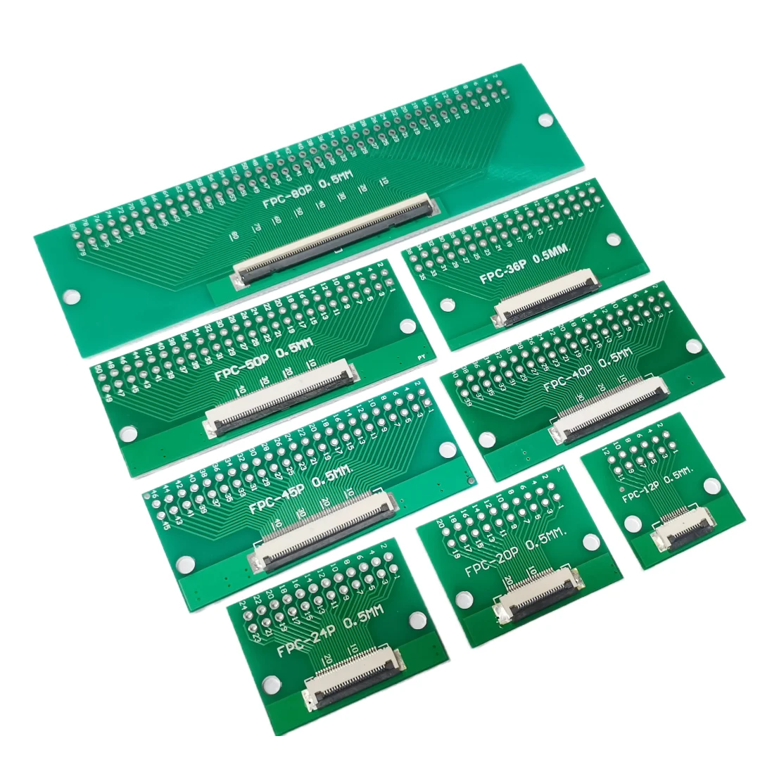 1 шт. плата адаптера FFC/FPC 4P/6P/8P/10P/12P/14P/15P/16P/18P/20P/22P/24P/26P/30P/32P/34P/36P/40P/42P/45P/50P/60P/64P/68P/80P/96P