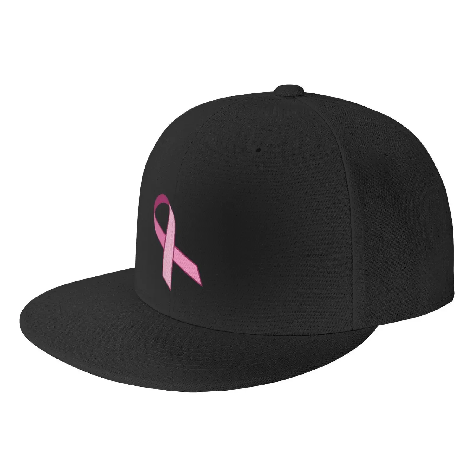 

Men's Pink Ribbon Breast Cancer Awareness Hiphop Baseball Twill Sandwich Caps Hats Mens Cap Four Seasons Casual