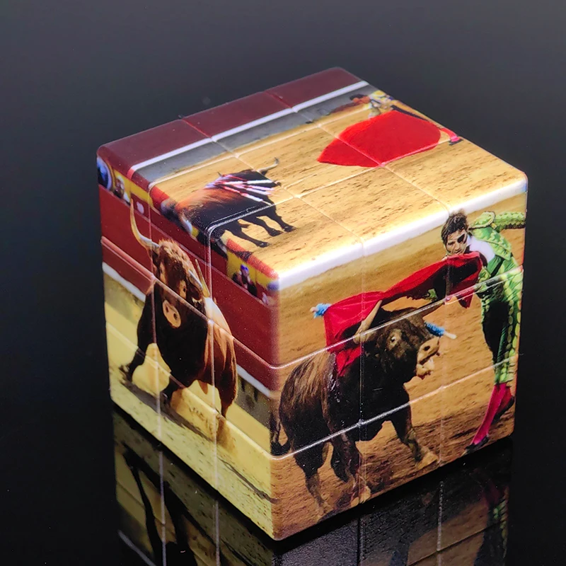 

3x3x 3испанский бой быков Magic Cube Professional 3 ×3 Speed головоломка снимающий стресс фиджет детская развивающая игрушка