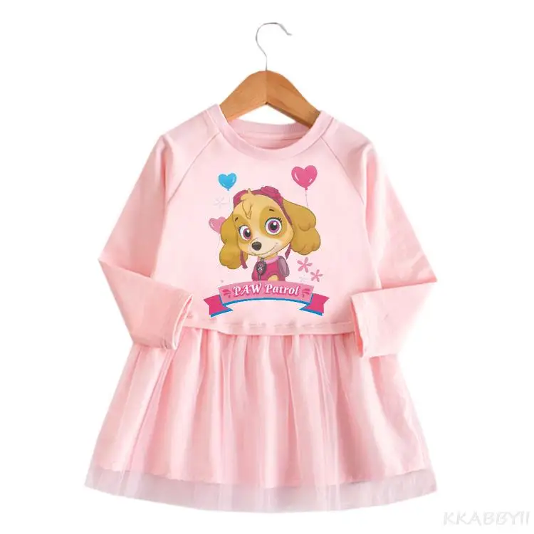 Детское летнее платье с принтом Щенячий патруль
