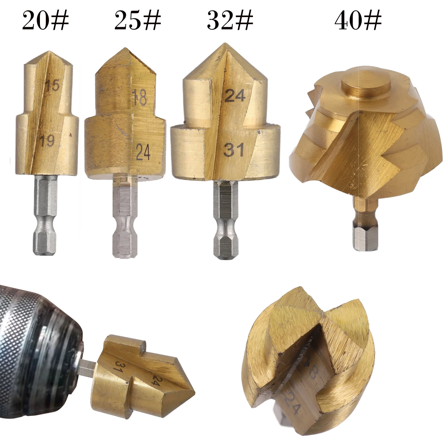 4 шт. PPR подъемное ступенчатое сверло 6 35 мм с шестигранным хвостовиком для