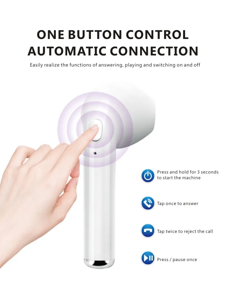 TWS-наушники водонепроницаемые с шумоподавлением и микрофоном Bluetooth 5 0 - купить по
