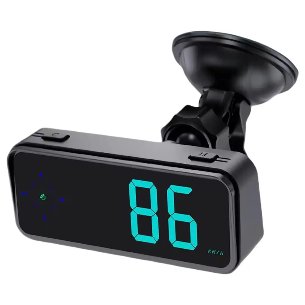 

Универсальный мини-светодиодный цифровой спидометр GPS Автомобильный HUD Проекционный дисплей KMH GPS-модуль для ускорения и тестирования торможения