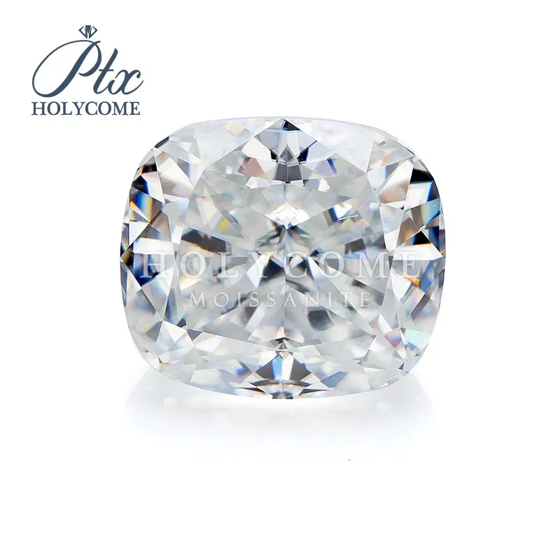 

Holycome удлиненная Подушка с измельченным льдом Moissanite GRA 5x7-10x11 мм DEF VVS1 Муассанит, оптовая продажа с завода по производству драгоценных камней