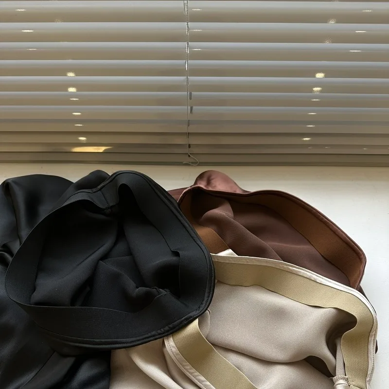 Летняя Новинка юбка-годе из искусственного атласа средней длины облегающая с