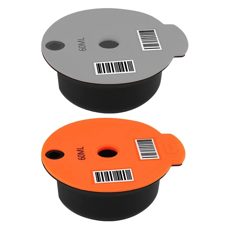 

2 Pcs Reusable Coffee Capsules Pods For Tassimo Machines Coffee Filter Refillable Coffee Pods With Spoon Brush