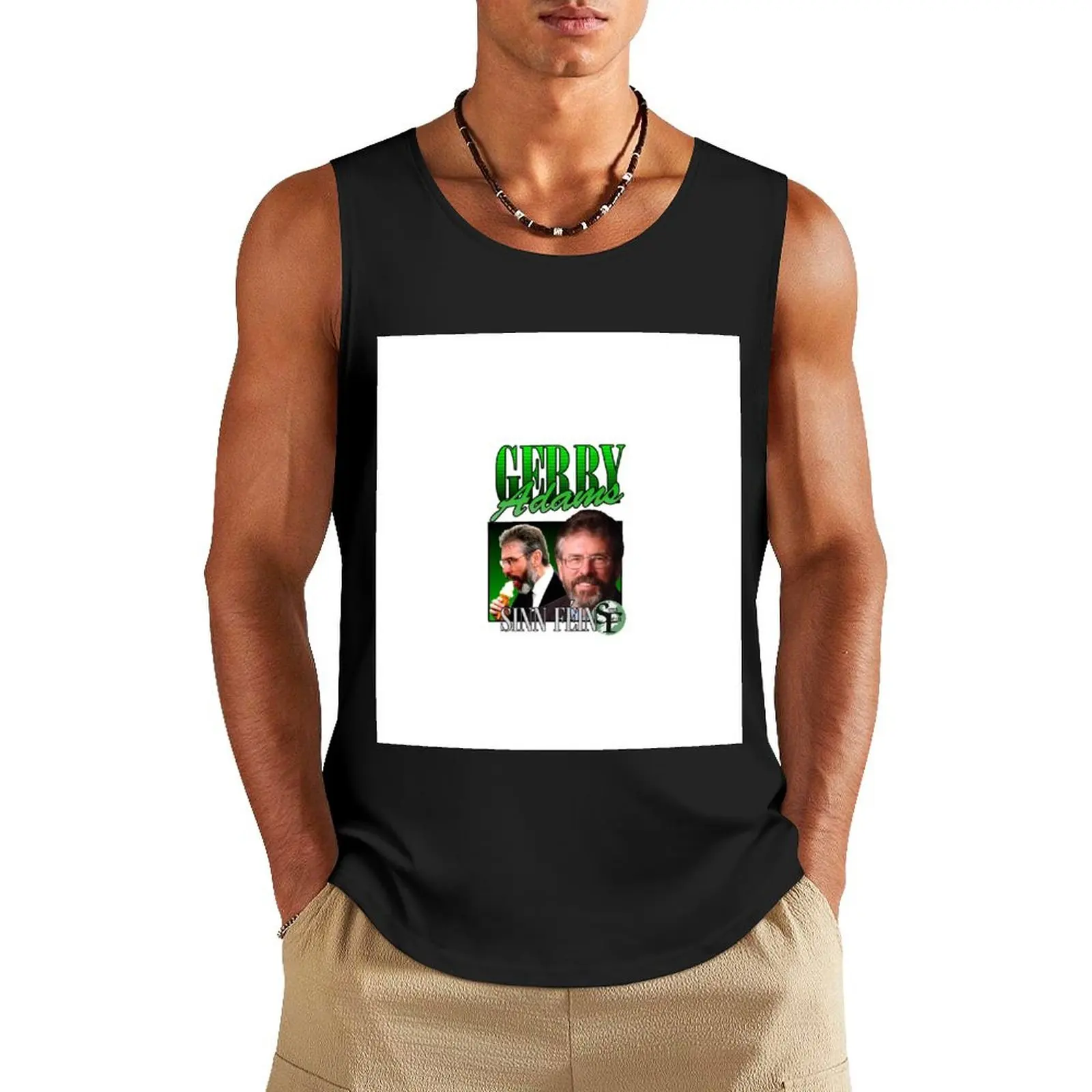 Винтажная майка Gerry Adams Sinn Fin мужские рубашки для спортзала спортивная одежда