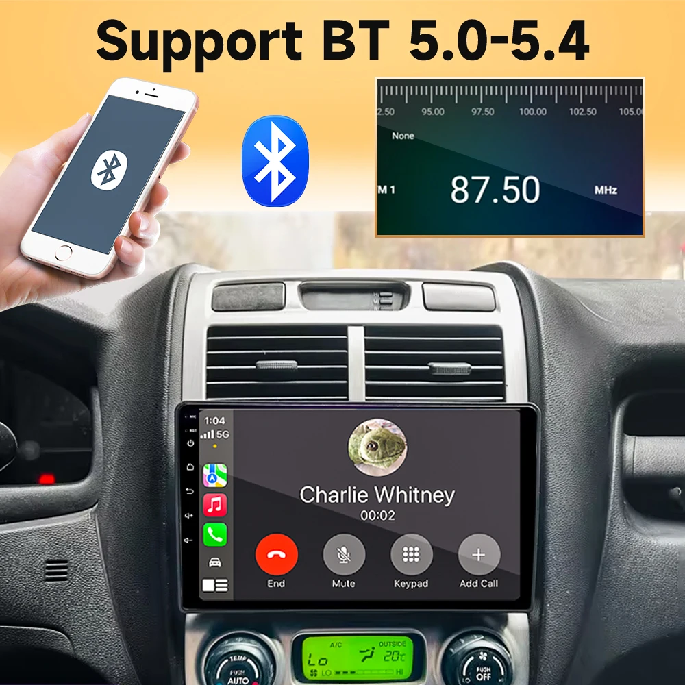 Фото Автомагнитола для Kia Sportage 2 2007-2009 Android 16 с Carplay, Auto, GPS, DVD, 4G, WIFI, без 2DIN №2