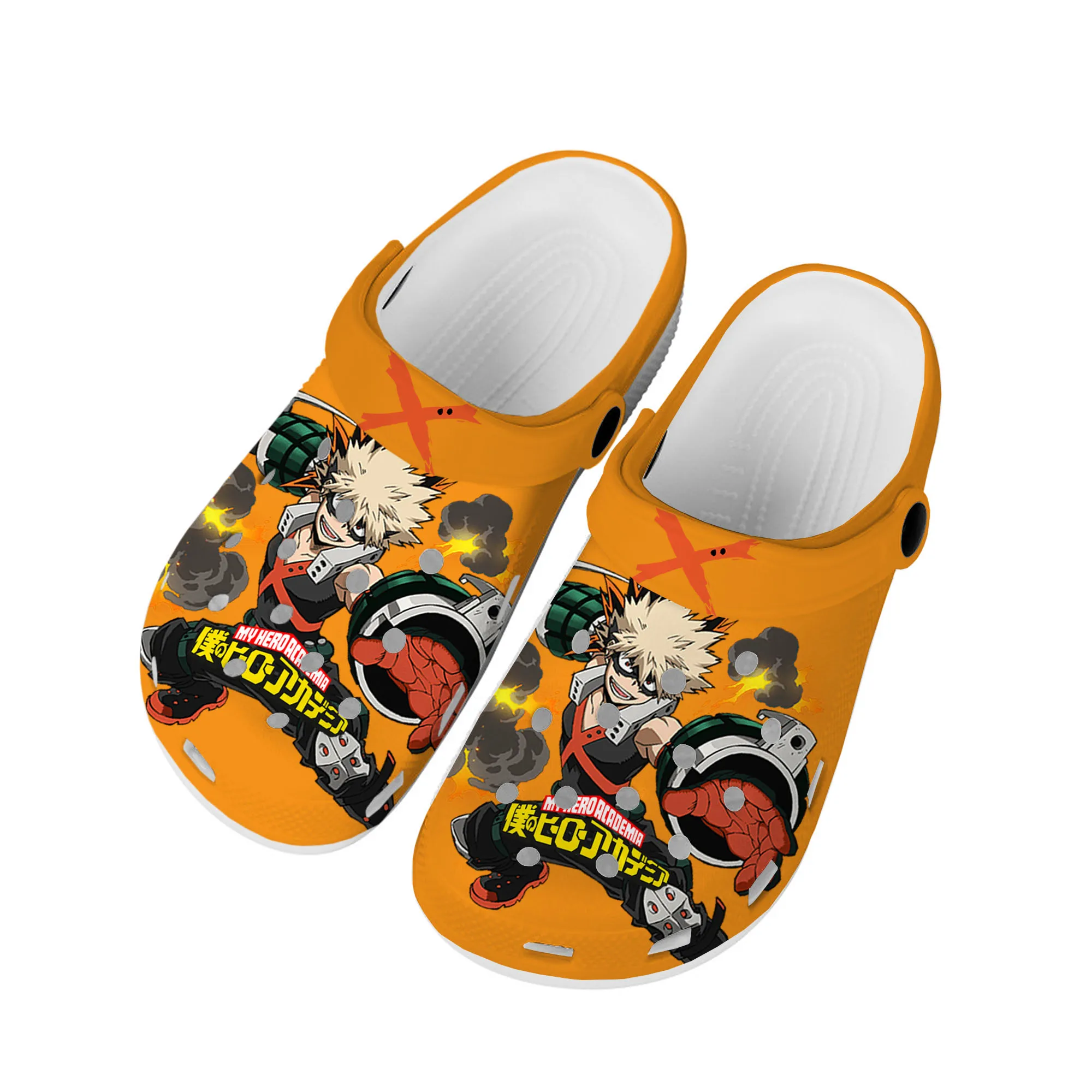 

Anime Bakugou Katsuki My Hero Academia Home Clogs Custom Water Shoes Mens Womens Teenager Shoe Garden Clog Beach Hole Slippers