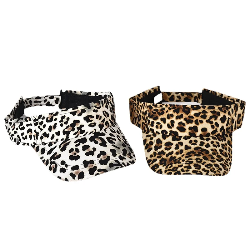 

Summer cap Leopard Women hats Empty Top gorros Sunhat visors ladies caps Hip Hop hat Outdoor kpop hat Beach chapeu feminino