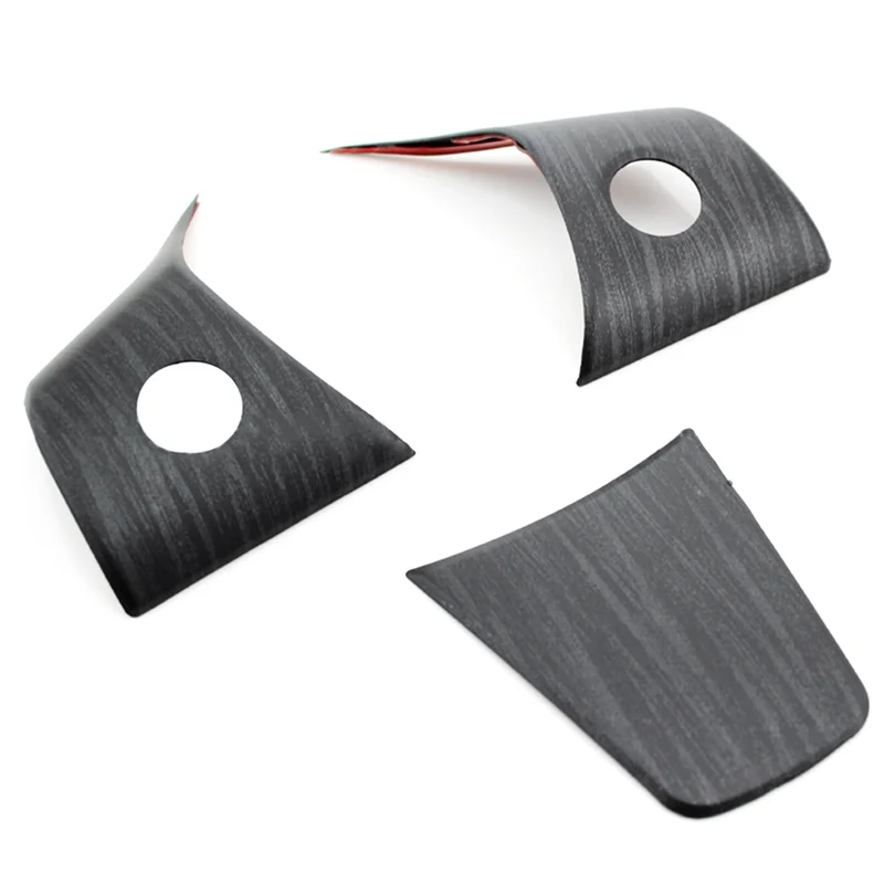 Матовая текстура древесины защитная рамка рулевого колеса Накладка для Tesla Model 3