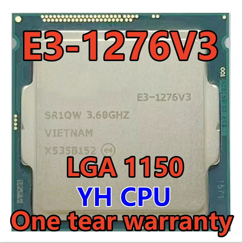 

E3-1276 V3 E3 1276 V3 E3 1276V3 SR1QW 3.6 GHz Quad-Core 8 Thread Prosesor CPU 84W L3 = 8M LGA 1150 E3-1276V3