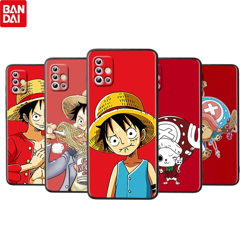 

Cartoon One Piece Cute For Samsung Galaxy A52S A72 A71 A52 A51 A12 A32 A21S 4G 5G Fundas Soft Black Phone Case Capa Coque Cover