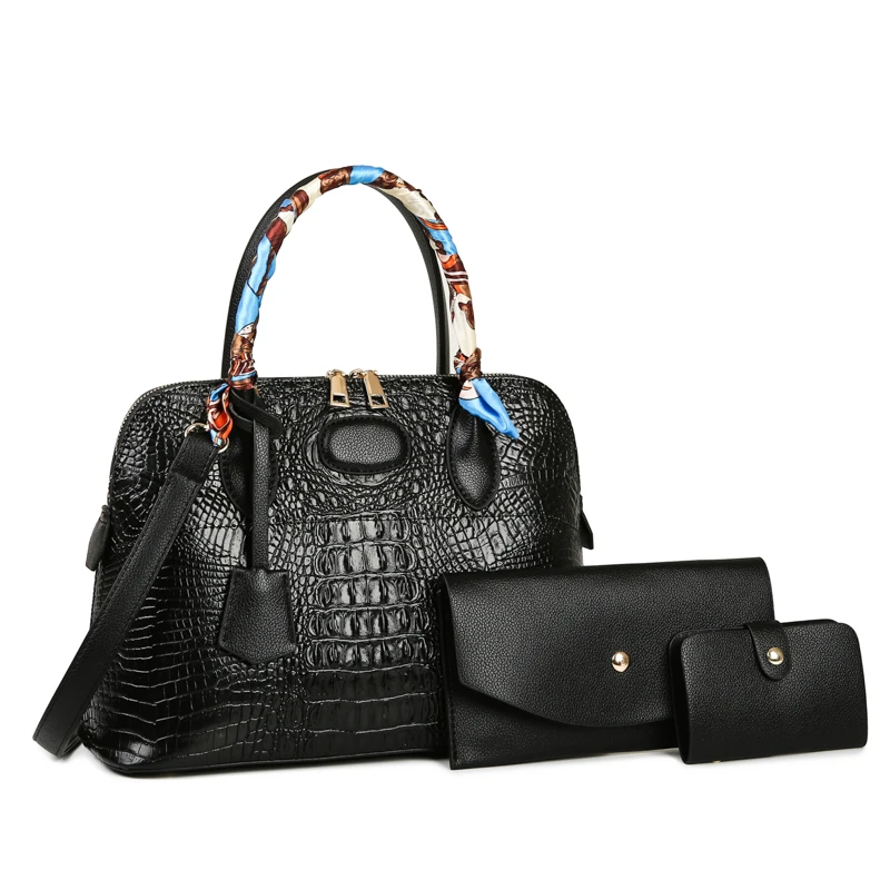 

Модные женские Сумки из искусственной кожи, сумки на плечо, высококачественный Женский комплект из 3 предметов, сумка-тоут для путешествий, ...