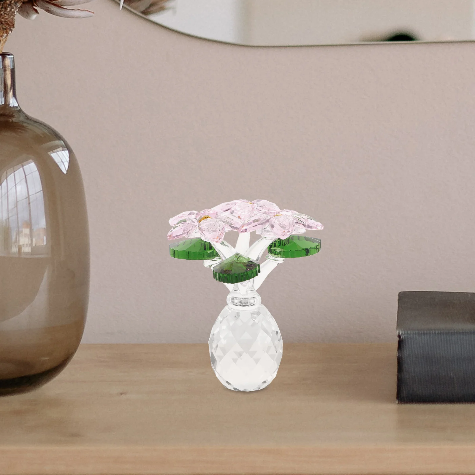 

Хрустальный цветок, хрустальное украшение, искусственное оформление, настольное украшение для дома