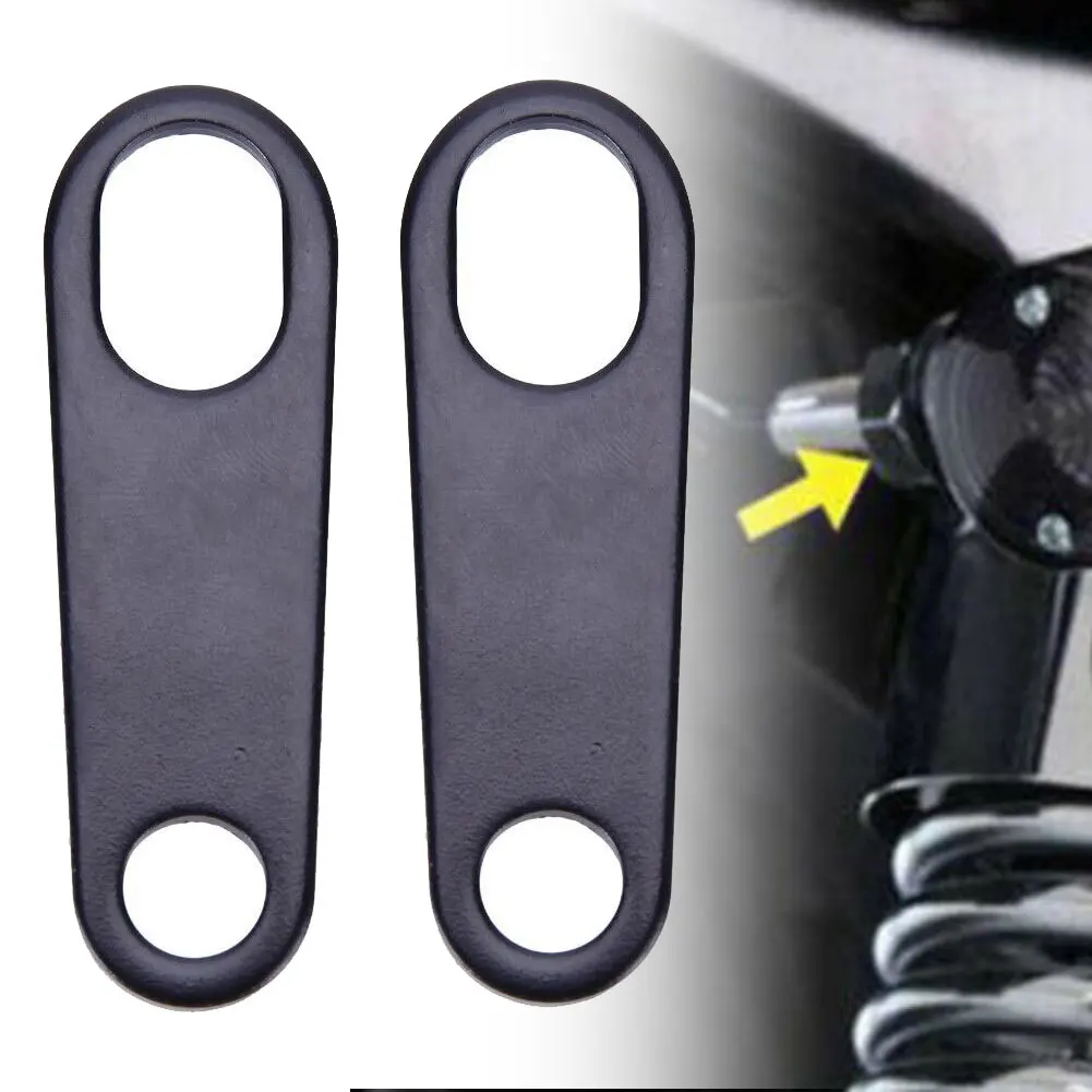 

2PCS Universal Motorcycle Turn Signal Lights Brackets Motorbike Indicator Lamps Holder Fork Lamp Mount Clamps Metal Accessory
