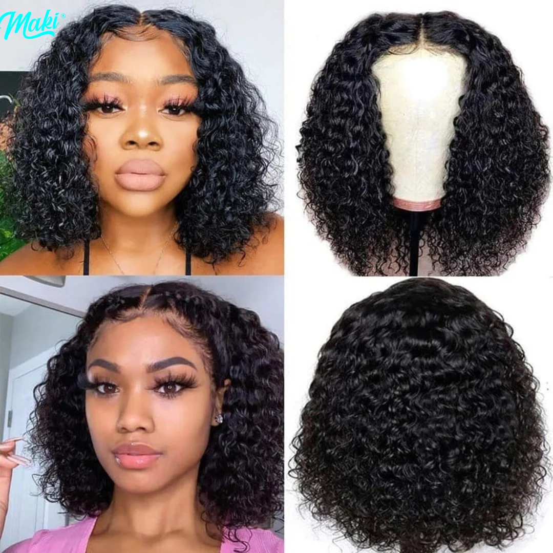 

Short Bob Human Hair Wigs Deep Wave Lace Front Wigs for Women 13x4 Lace Frontal Wigs Pre Plucked 4x4 Lace Closure Bob Wig
