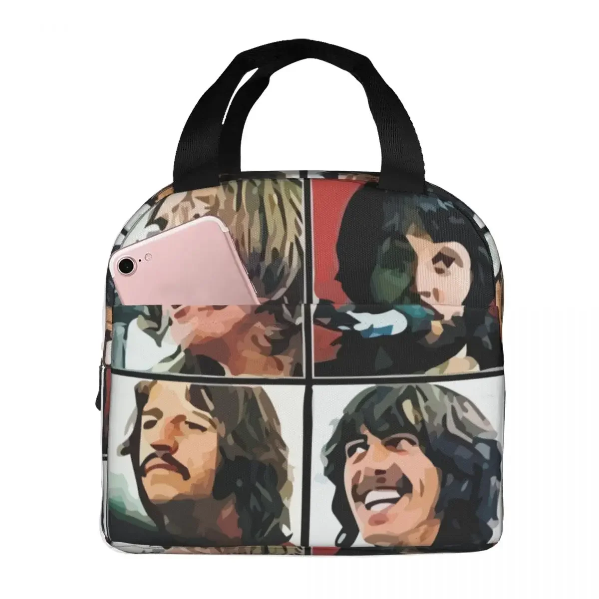 Сумка для ланча мужчин и женщин The Beatle Memebers художественные термосумки переносной