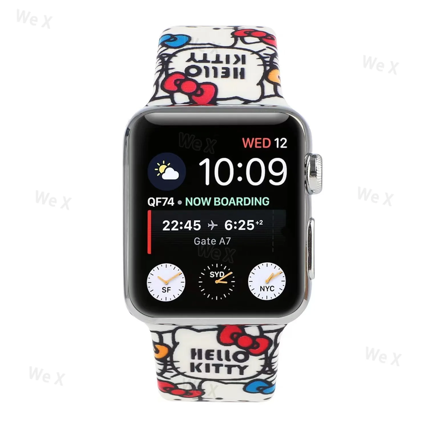 

Hello Kitty Silicone Strap For Apple Watch Band 44MM 42MM 40MM 38MM 41MM Cartoon Bracelet IWatch Apple Watch 7 6 5 3
