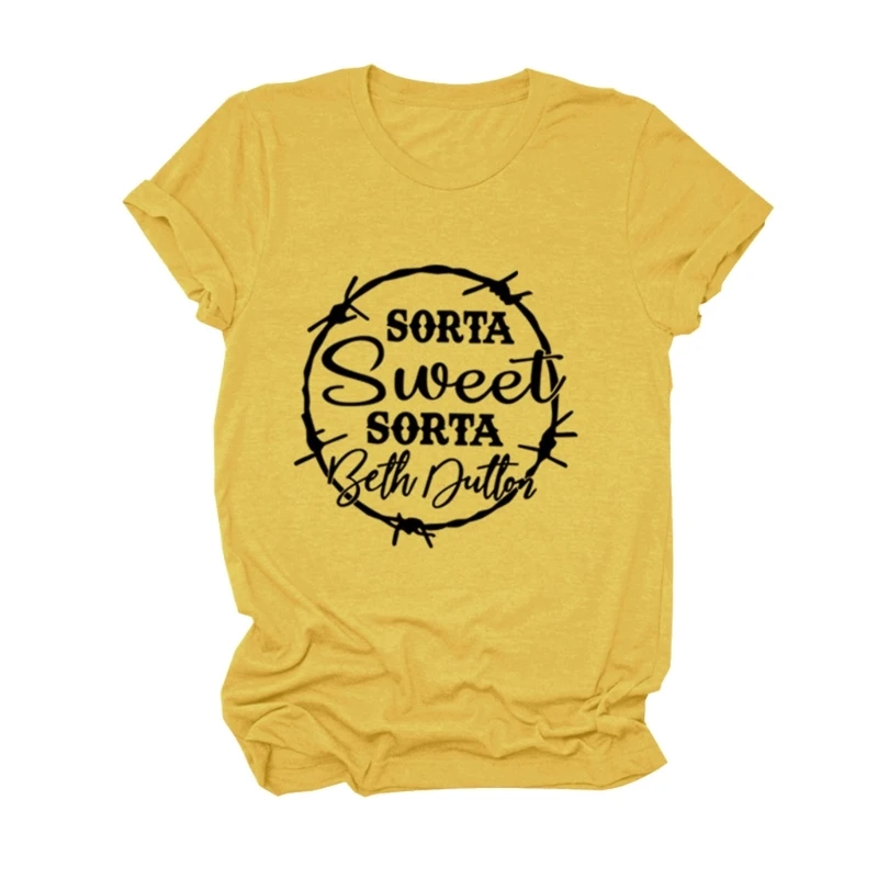 

Женская хлопковая футболка с коротким рукавом Sorta Sweet Sorta
