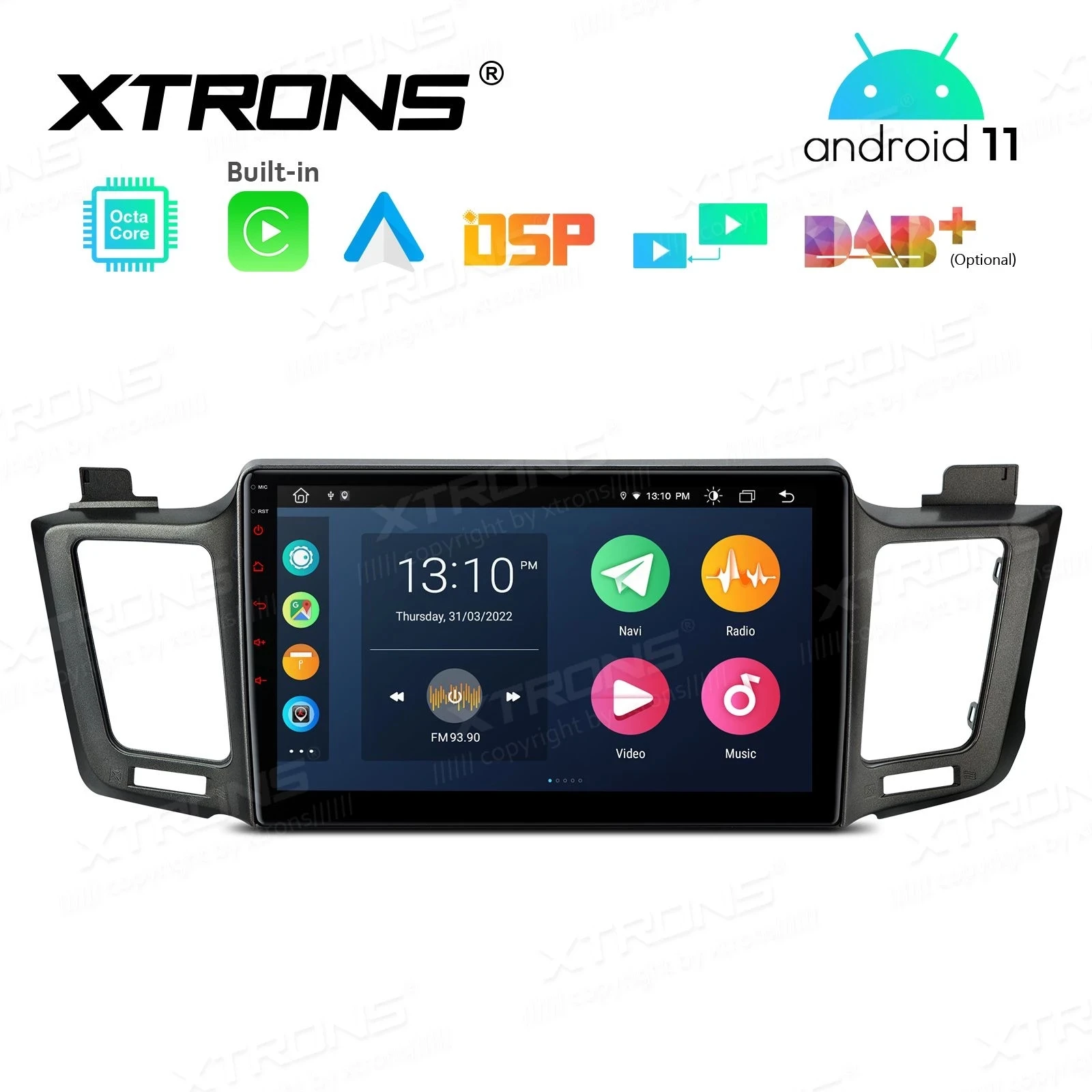 

Автомобильная Мультимедийная система, плеер 9 дюймов на Android 11, с GPS, радио, для Toyota RAV4 2006-2012, со встроенной функцией CarPlay