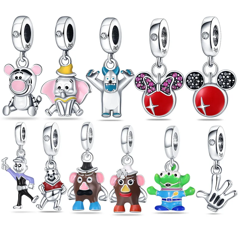 Женский браслет Дамбо из серебра 2022 пробы с бусинами | Украшения и аксессуары