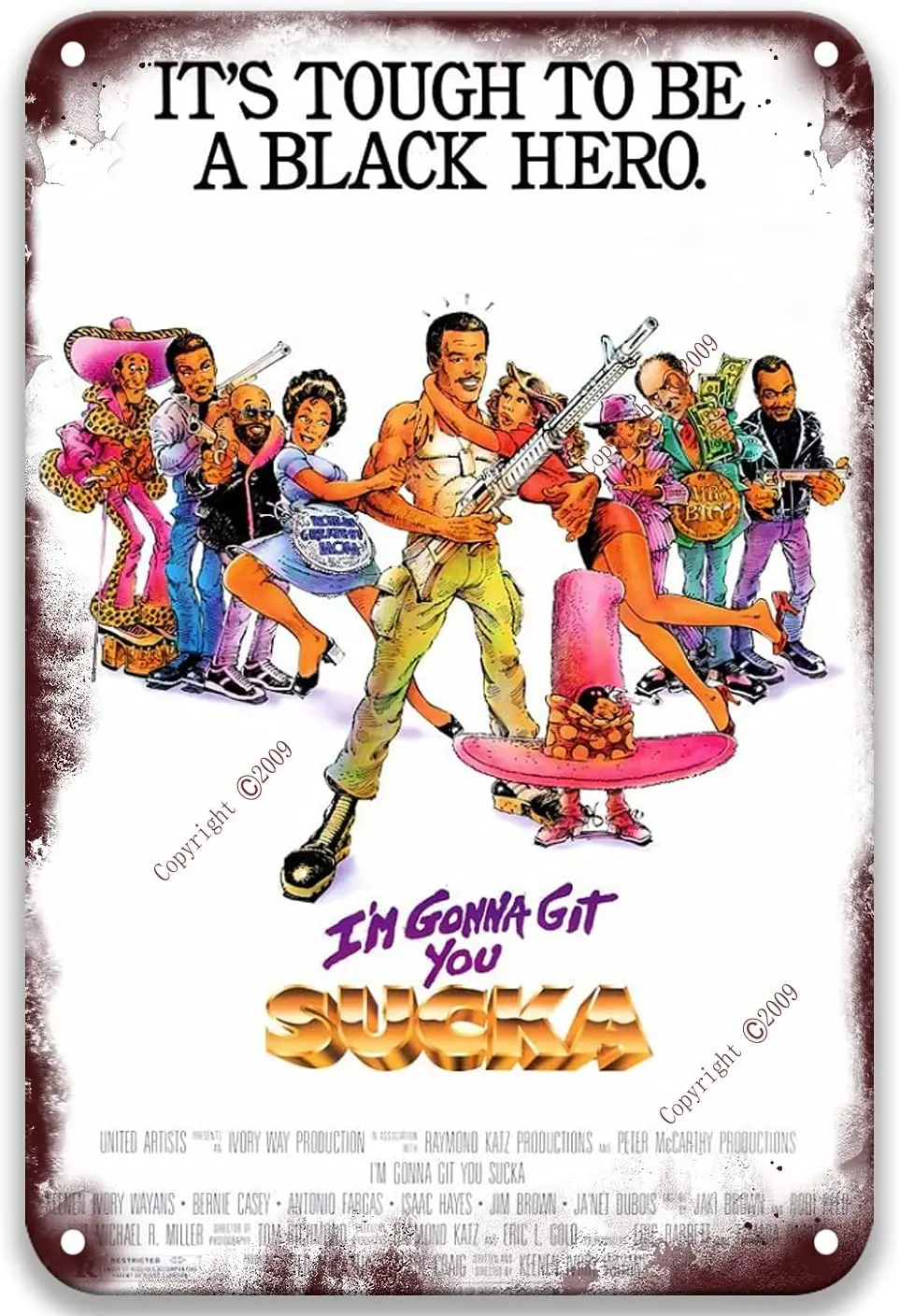 Я собираюсь Git You Sucka (1988) оловянные знаки модные для фермерского туалета