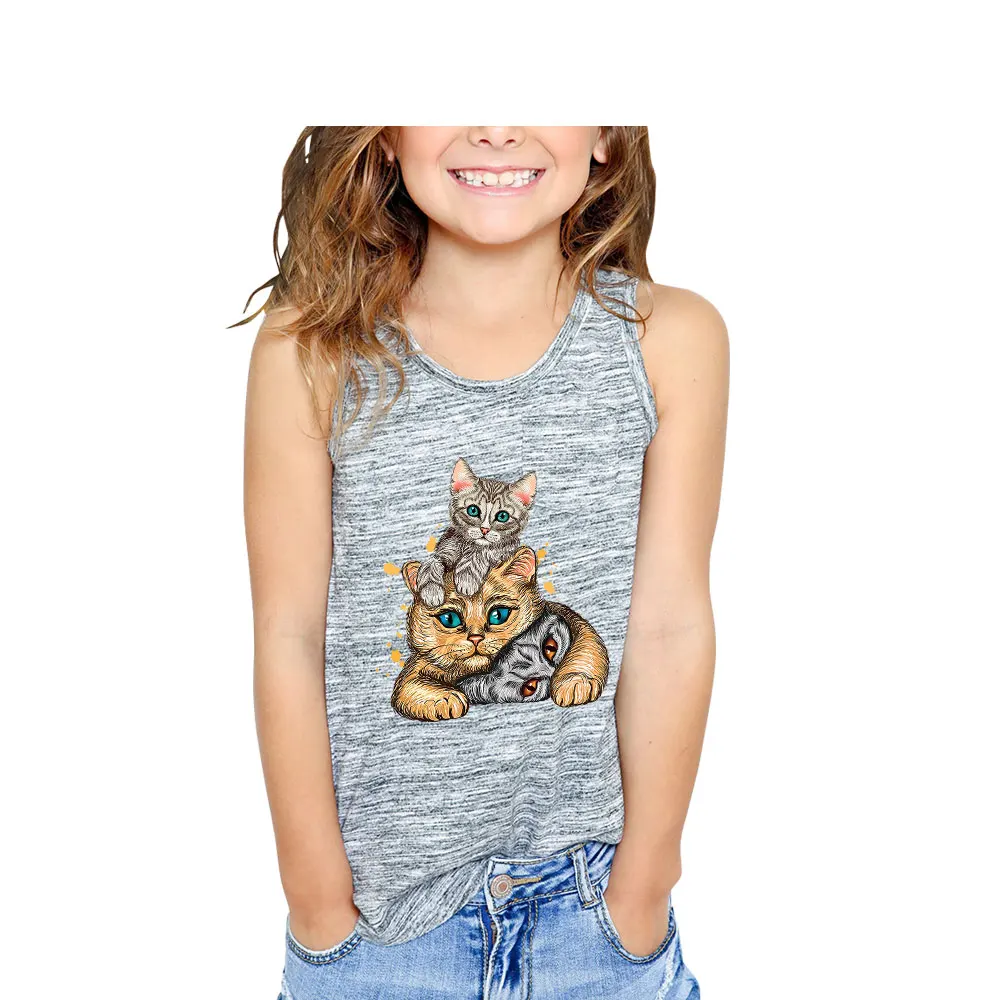 Симпатичный кот собака утюжок наклейки на одежду прекрасные детские тепловые