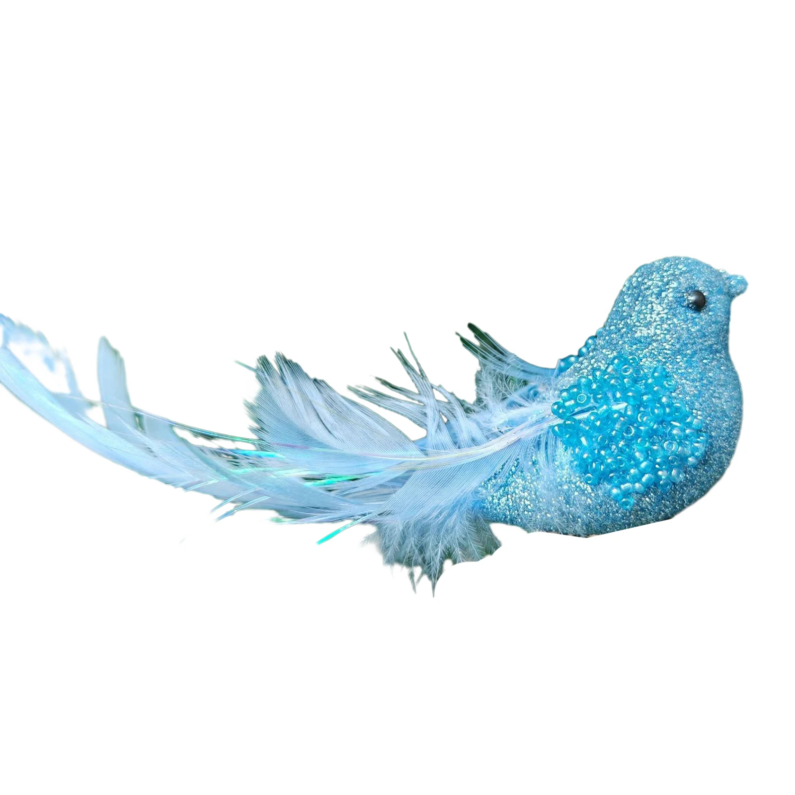 

Artificial Bird Christmas Colored Feather Bird Imitation Bird Foam Bird Decoration Ornaments Home Holiday Wedding Decorations