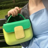 fashion mini womens handbags contrasting colors crossbody bags for women 2022 designer brands sling shoulder bag small flap new