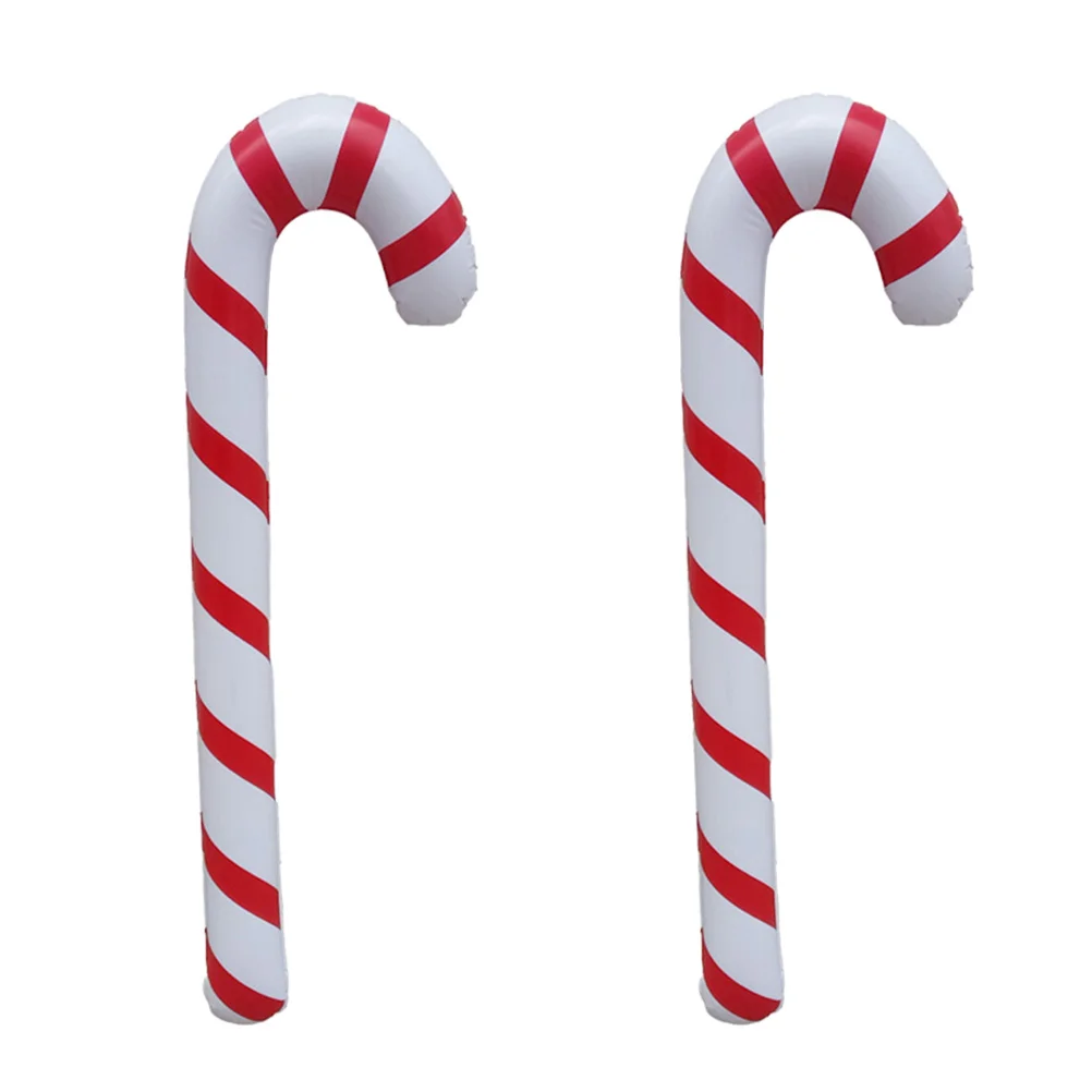 

Candy Cane Christmas Canes Balloons Inflatable Decorations Tree Blowxmas Crutch Ornaments Decoration Stick Ornament Balloondecor