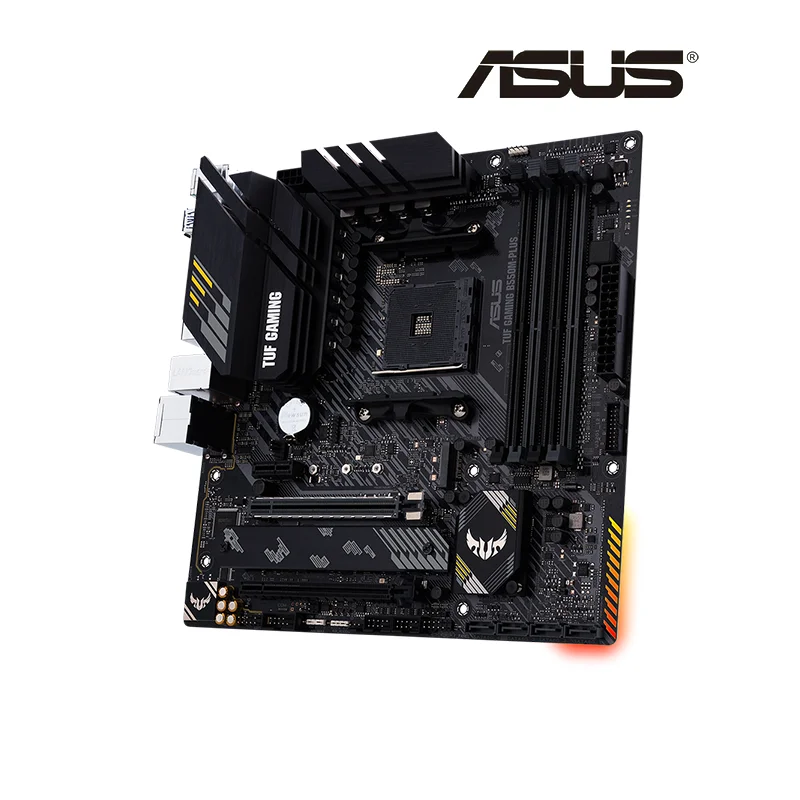 ASUS TUF GAMING B550M PLUS Micro-ATX AMD B550 DDR4 4800(OC) MHz 128G M.2 SATA 6 Φ USB 3 2 процессор для настольного ПК с