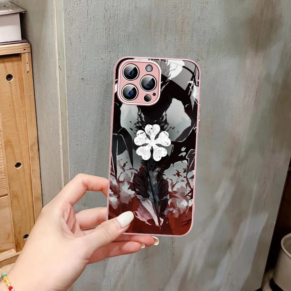 Чехол для телефона с аниме Черный клевер iPhone 14 13 12 Mini 11 Pro XS Max X XR Plus чехол из