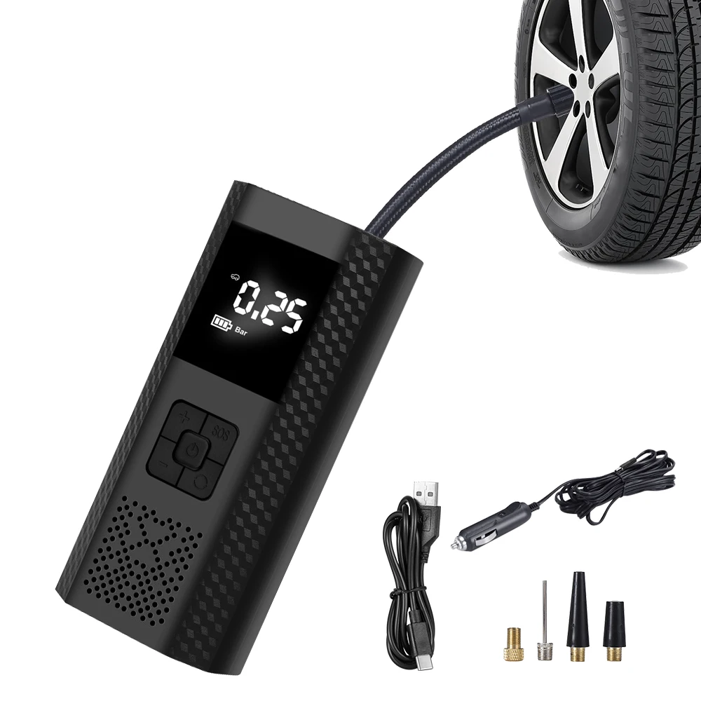 

Автомобильный Электрический воздушный насос, портативный умный насос для шин, насос для авто, мотоцикла, велосипеда, мини воздушный компрес...