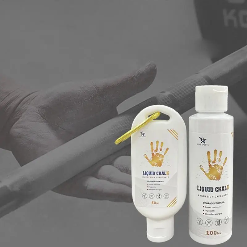 Жидкий мел 100/200 мл спортивный магниевый порошок фитнес тяжелая атлетика
