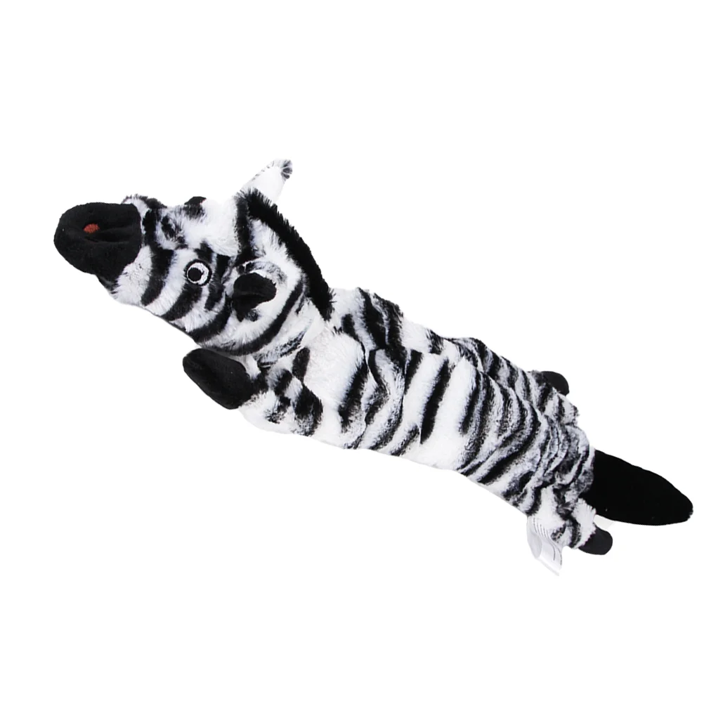 

Dog Chewing Toys Funny Zebra Design Sound Toy Squeaky Plush Toys Pet Supplies