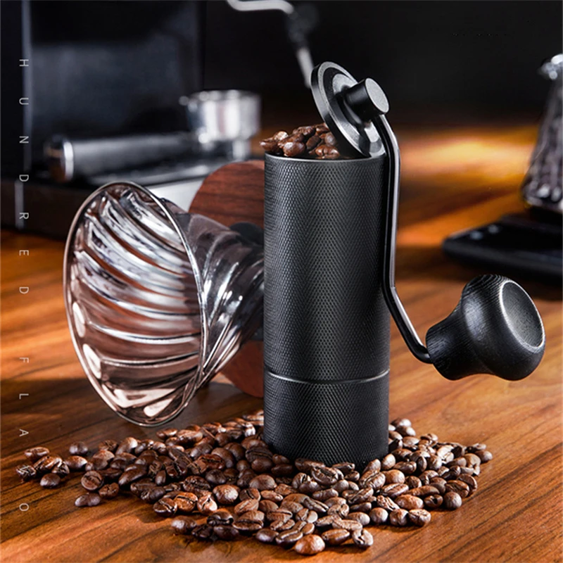 

Manual Coffee Grinder CNC Stainless Steel Grinding Core Adjustable Professional Coffee Bean Grinding With Double Bearing