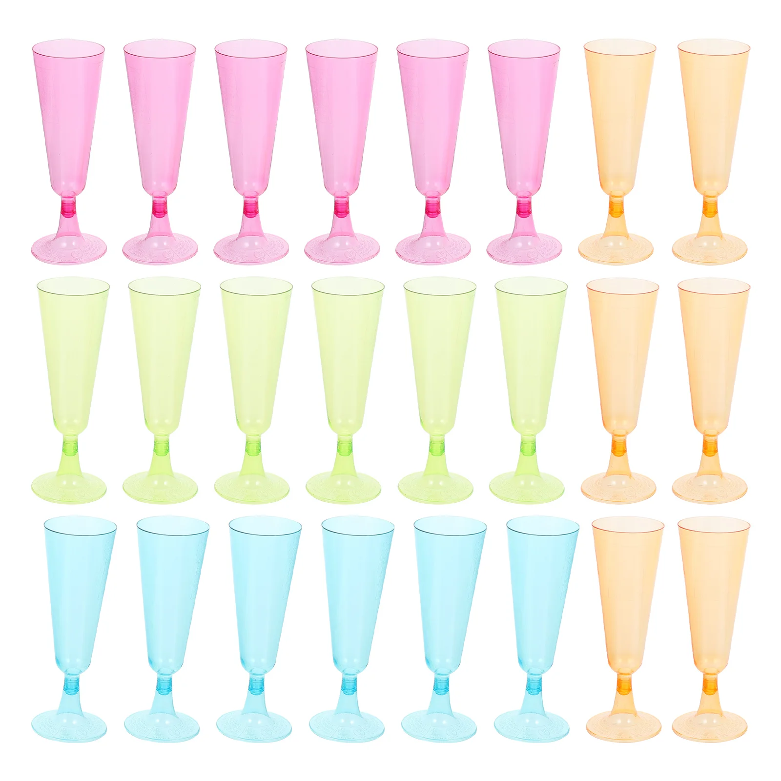 

20 Pcs Whiskey Glass Plastic Cup Ice Cream Cups Disposable Champagne Flutes Wedding Glasses Baking