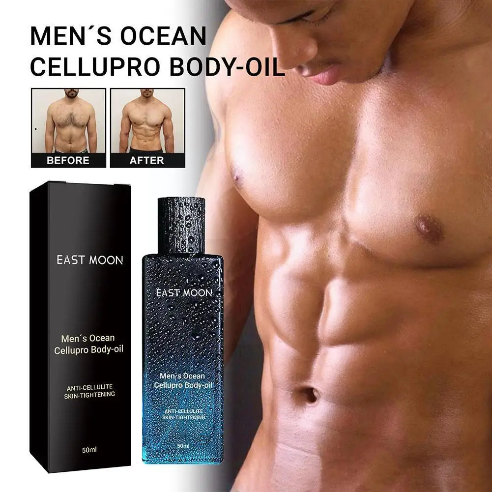 

50 мл мужское масло против целлюлита Ocean CelluPro, органическое масло для массажа бедер, уход за телом, грудь, антивозрастной коллаген W5Q8