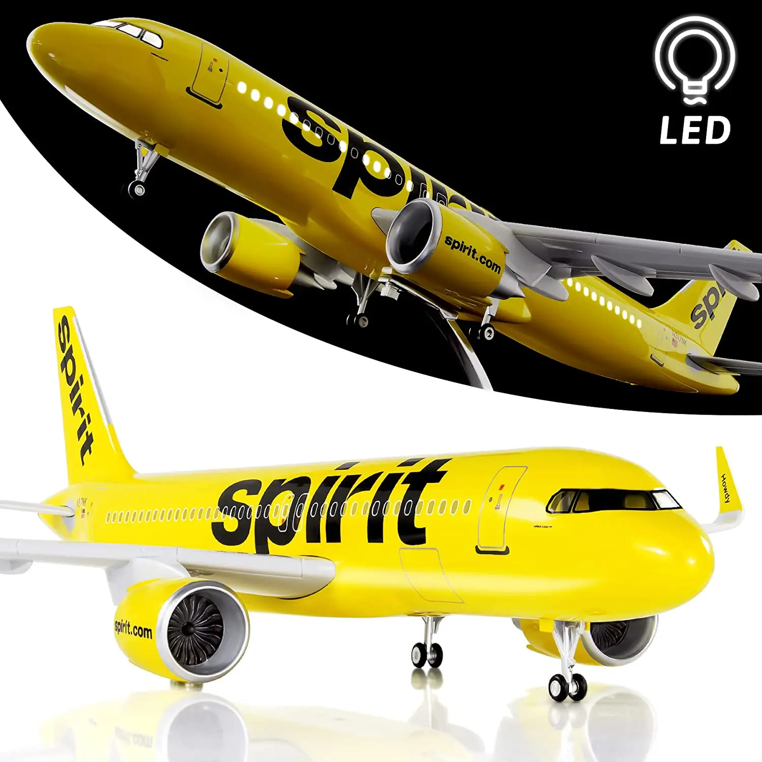 

47cm Boeing 747 Plane Model Airplane Model Aircraft Model 1/160 Scale Diecast Resin Airplanes Planes W Light Airplane Toy Gift