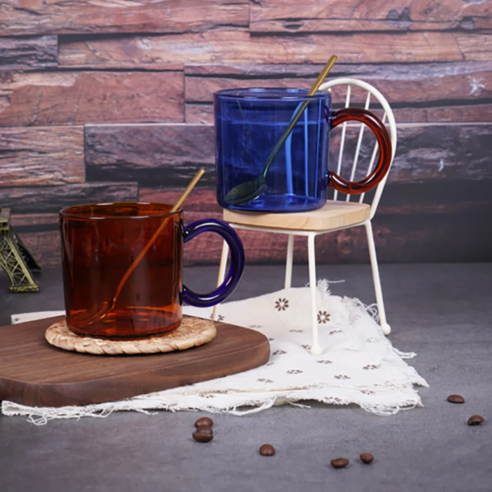2 Pcs Heat-resistant Glasses Multifunctional Glass Cups Water Coffee Mugs |