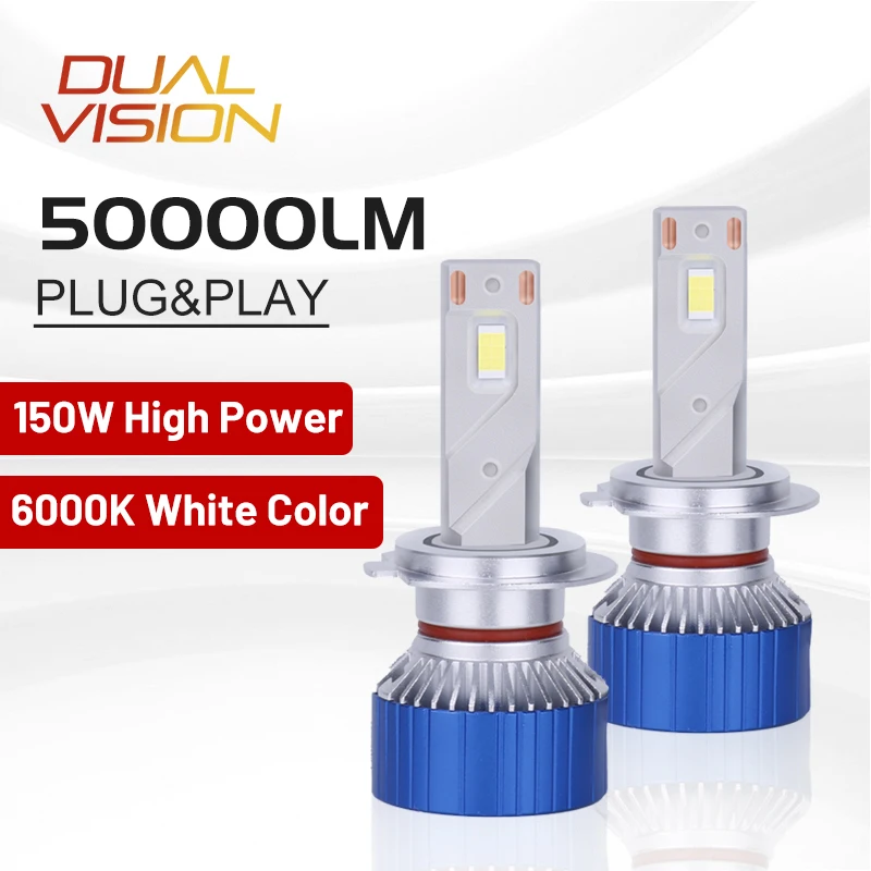 

H11 Светодиодный H7 автомобильные фары 9005 лм H11 H4 H8 H9 HB4 HB3 9006 9012 HIR2 150 Вт Высокая мощность PTF Дальний свет 12 В