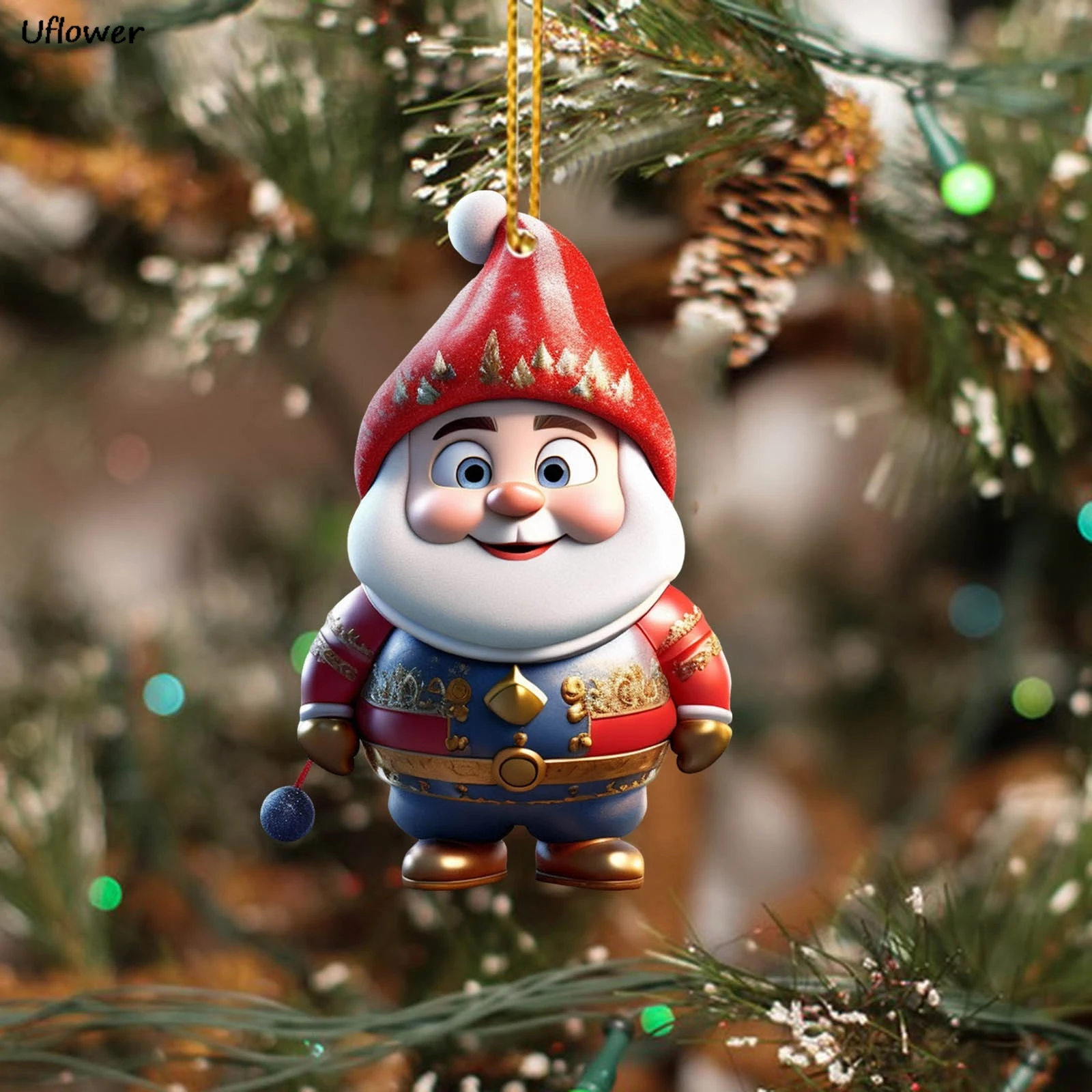 Рождественская гирлянда-растяжка из акрила