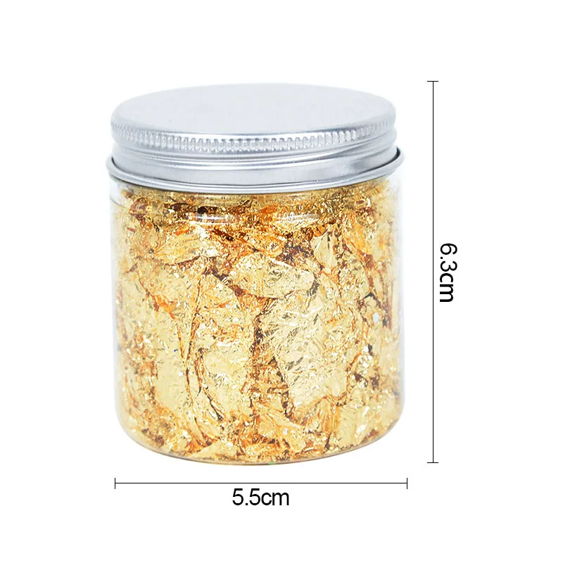 3g Imitation Gold Silver Copper Foil Crumbs Diy Nail Art Bulk Flakes Shiny Home Painting Paper Decor Supplies |